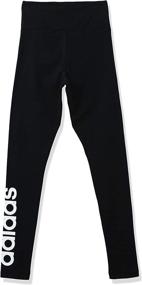 img 3 attached to 👖 High-Waisted Logo Leggings for Women by adidas - Essential Loungewear