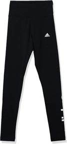 img 4 attached to 👖 High-Waisted Logo Leggings for Women by adidas - Essential Loungewear