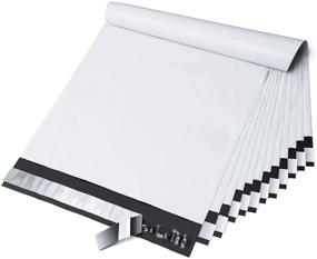 img 4 attached to Fuxury 10X13 Inch 100 Pcs White Poly Mailers: Reliable Shipping Envelopes for All Your Needs