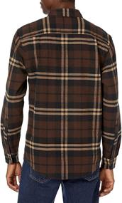 img 3 attached to 👕 Premium Quality Men's Flannel Shirts by Amazon Essentials: Regular Fit, Long Sleeve, and Style