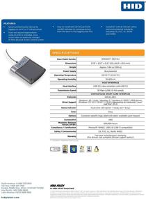 img 1 attached to HID Omnikey 5321 Cli v2: Усовершенствованный настольный бесконтактный считыватель смарт-карт - R53210039-1