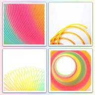 🌈 classic novelty rainbow colored plastic logo