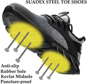 img 2 attached to Unbreakable yet Lightweight: Slip Resistant Construction Shoes by SUADEX