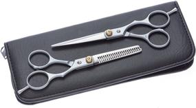 img 2 attached to SE 2-Piece Barber and Thinning Scissors Set - Precision Hair Cutting Tools SCB201P