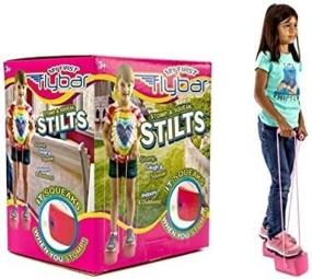 img 2 attached to 🦘 Flybar My First Kids Stilts: Soft and Safe Foam Pogo Steppers for Ages 3 & Up - Squeaking Fun with Sturdy Rope Handles