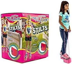 img 4 attached to 🦘 Flybar My First Kids Stilts: Soft and Safe Foam Pogo Steppers for Ages 3 & Up - Squeaking Fun with Sturdy Rope Handles