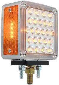 img 2 attached to 🚦 Grand General 77622 GG Square 2 Face Amber/Clear LED Pedestal Pearl Light for Driver Side