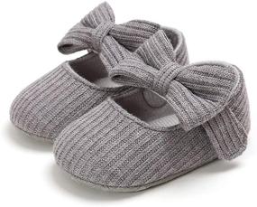 img 2 attached to PanGa Bowknot Ballerina Non Slip 12_Months Girls' Shoes in Flats