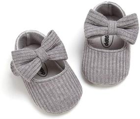 img 1 attached to PanGa Bowknot Ballerina Non Slip 12_Months Girls' Shoes in Flats