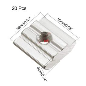 img 3 attached to Uxcell Threaded Aluminum Extrusions Profile