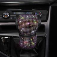 💎 enhance your car's style with leapofaith crystal diamond gear knob cover - multicolor bling accessories for women! logo