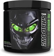 jnx sports the shadow: premium pre-workout boost with powerful energy, enhanced mental focus, unmatched strength; 350mg of caffeine; suitable for men & women; green apple flavor; 30 servings logo