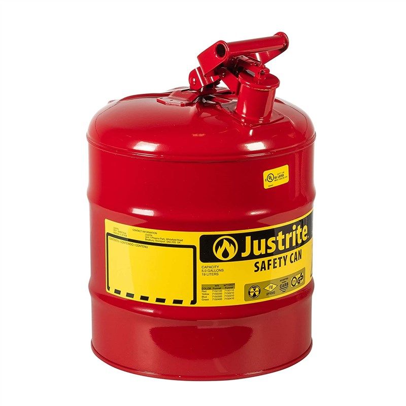 justrite 7150100 galvanized flammables capacity 로고