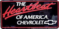 heartbeat america embossed metal tag logo