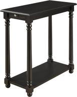 🖤 convenience concepts french country regent end table in sleek black: a perfect blend of elegance and functionality logo