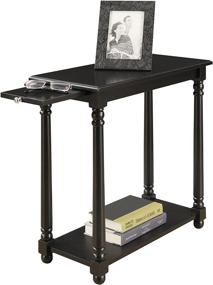 img 2 attached to 🖤 Convenience Concepts French Country Regent End Table in Sleek Black: A Perfect Blend of Elegance and Functionality