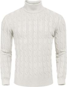 img 3 attached to Tinkwell Turtleneck Knitted Clearance Swearter Sports & Fitness for Cycling