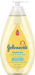 img 4 attached to 🧴 Johnson's Sulfate-Free Tear-Free Baby & Newborn Wash & Shampoo, Paraben-Phthalate-Dye-Free, Hypoallergenic for Sensitive Skin & Hair, 27.1 fl. Oz
