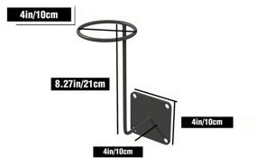 img 2 attached to ILM Helmet Holder Rack Hook Helmet Stand Wall Mount Jacket Hanger - Motorcycle Accessories