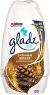 6 oz cashmere woods glade solid air freshener for home and bathroom - effective deodorizer logo