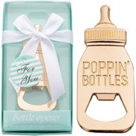 🍼 24-pack of blue poppin bottle openers for baby shower favors, gifts, decorations, and souvenirs логотип