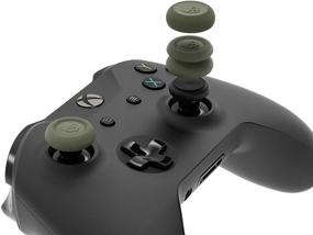 img 2 attached to Набор накладок для пальцев контроллера Xbox от Skull & Co. - черный, кожа, CQC, FPS, колпачок джойстика, крышка аналогового стика, 6 штук в упаковке
