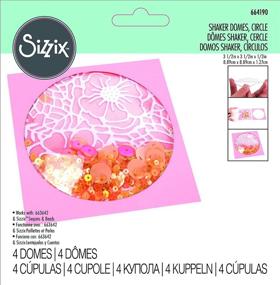 img 3 attached to Sizzix Shaker Domes, Circle, 8.9cm (3.5in), 4 Pack / 3.5in