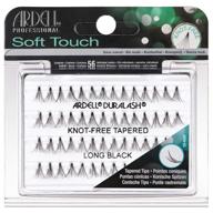 черные накладные ресницы ardell soft touch без узлов, длинные логотип