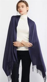 img 2 attached to 🧣 Cashmere Winter Scarf - Pashmina Scarf for Women | Stylish Accessory for Scarves & Wraps