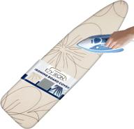 🔥 ezy ironing board cover and pad with thick padding, heat reflective technology - fits small, standard, and extra wide iron boards - 15x54 inches - premium heavy duty 15x54 padded covers in beige logo
