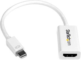 img 4 attached to 🔌 Активный адаптер Mini DisplayPort к HDMI StarTech.com - конвертер 4K 30 Гц - совместим с Mac/PC - белый