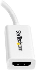 img 2 attached to 🔌 StarTech.com Active Mini DisplayPort to HDMI Adapter - 4K 30Hz Converter - Compatible with Mac/PC - White