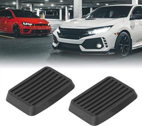 img 3 attached to 🚗 Pair of Brake and Clutch Pedal Pads Covers compatible with Hyundai Accent, Elantra, Excel, Getz, and Scoupe by X AUTOHAUX
