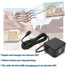 img 2 attached to 🔌 EDO Tech USB Wall Charger with 6.5 Ft Long Cable for Garmin Drive 51 52 61lm DriveTrack 71 DriveSmart 61 55 56 65 LMT-s 70lmt DriveAssist 51lmt-s DriveLuxe Dezl 570 LMT 580lmt-s GPS Navigator