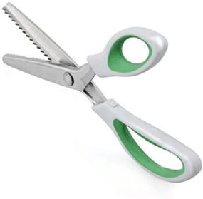 img 1 attached to Pinking Shears for Fabric - Professional Zig Zag Cut Scissors, Ideal Dressmaking Crafts Scissors