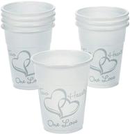 plastic disposable hearts wedding cups household supplies logo