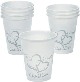 img 1 attached to Plastic Disposable Hearts Wedding Cups Household Supplies