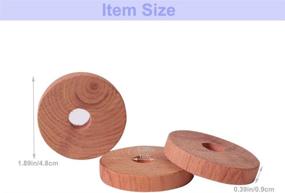 img 1 attached to 🌲 Enhance Closet and Drawer Organization with Brite Lightingtech Cedar Rings, Balls, and Blocks - 50PC Red Cedar Set with Satin Bags