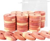 🌲 enhance closet and drawer organization with brite lightingtech cedar rings, balls, and blocks - 50pc red cedar set with satin bags логотип