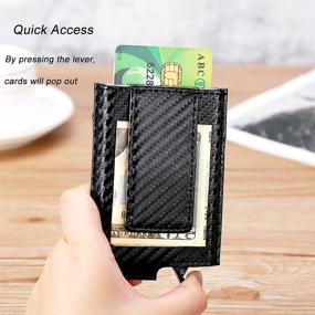 img 3 attached to 🛡️ Dinghao Blocking Aluminum Wallet: Your Ultimate RFID-Protected Automatic Shield