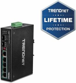 img 3 attached to 💼 TRENDnet Industrial Hardened 6-Port Gigabit PoE+ DIN-Rail Switch, 4x Gigabit PoE+ Ports, Shared Gigabit Port (RJ-45/SFP), Dedicated SFP, 120W Power Budget, IP30 Protection, Lifetime Coverage, Black, TI-PG62