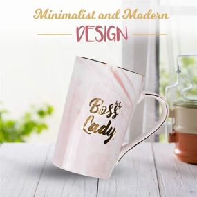 img 2 attached to Rose Gold Boss Lady Coffee Mugs: Perfect Birthday, Retirement & Office Gifts for Women