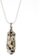 dalmatian crystal pendant necklace depression logo