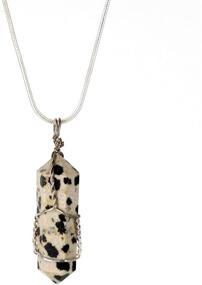 img 4 attached to Dalmatian Crystal Pendant Necklace Depression