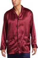 discover luxurious comfort: intimo charmeuse pocket button pajama for men's clothing and sleep & lounge logo