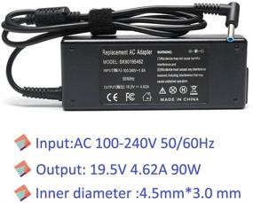 img 2 attached to 💡 90W Laptop Adapter Charger for HP Envy Touchsmart Sleekbook 15 17 M6 M7 Series, Pavilion 11 14 15 17, Stream 11 13 14, Elitebook Folio 1040, Spectre X360 13 15 Power Supply