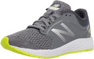 👟 introducing the stylish new balance running gunmetal little girls' shoes: perfect for sports and everyday activities! logo