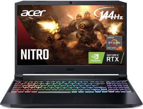 img 4 attached to 💥 Ноутбук для игр Acer Nitro 5 AN515-45-R92M, AMD Ryzen 7 5800H (8-ядерный), графический процессор NVIDIA GeForce RTX 3060 для ноутбуков, 15,6-дюймовый IPS-дисплей FHD с частотой обновления 144 Гц, 16 ГБ DDR4, 512 ГБ NVMe SSD, WiFi 6, подсветка клавиатуры RGB.