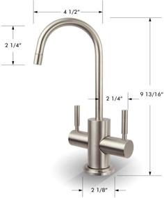 img 1 attached to 💧 APEC Water Systems Faucet-HC-WST-NP Instant Hot & Cold RO Drinking Water Dispenser, Brushed Nickel