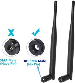 img 3 attached to 📶 Bingfu Dual Band WiFi Antenna (2-Pack) for Router, Wireless Cards, IP Cameras